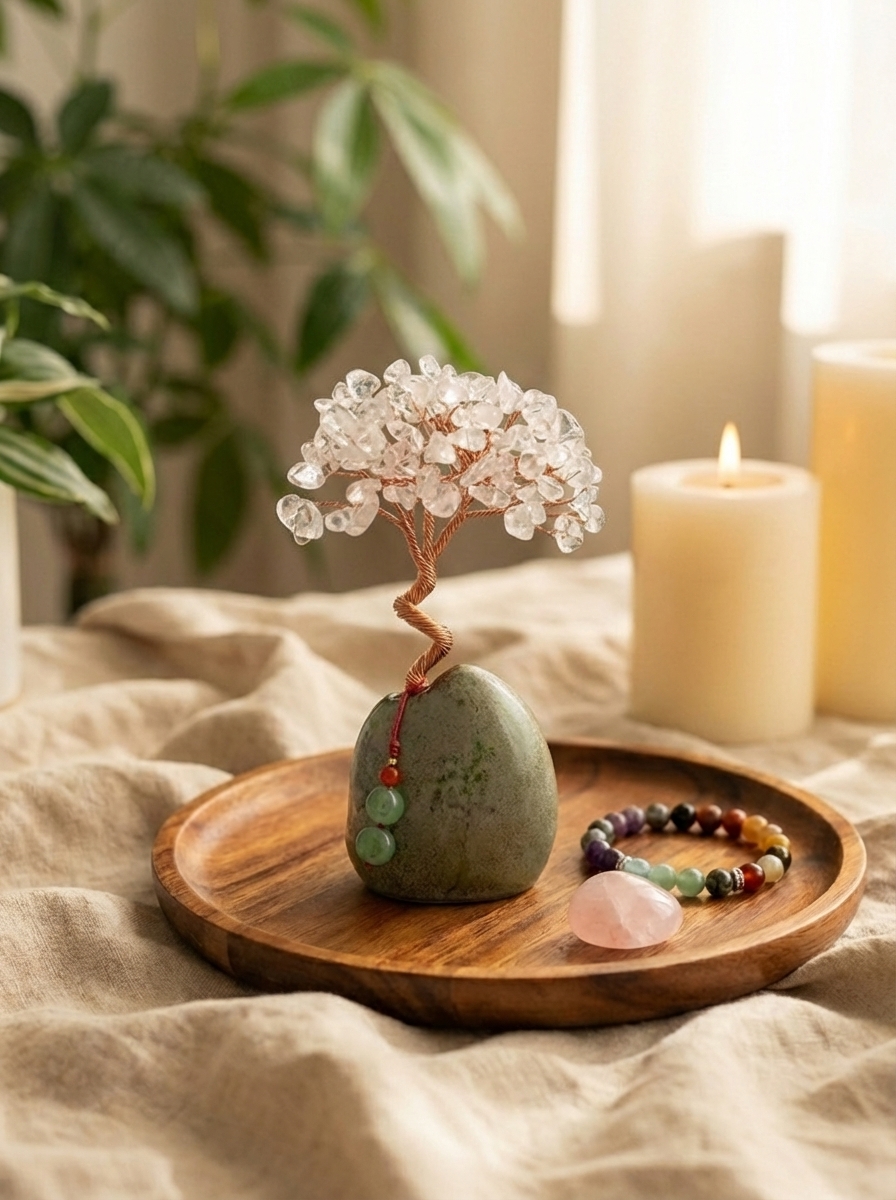 Clear Quartz Healing Tree